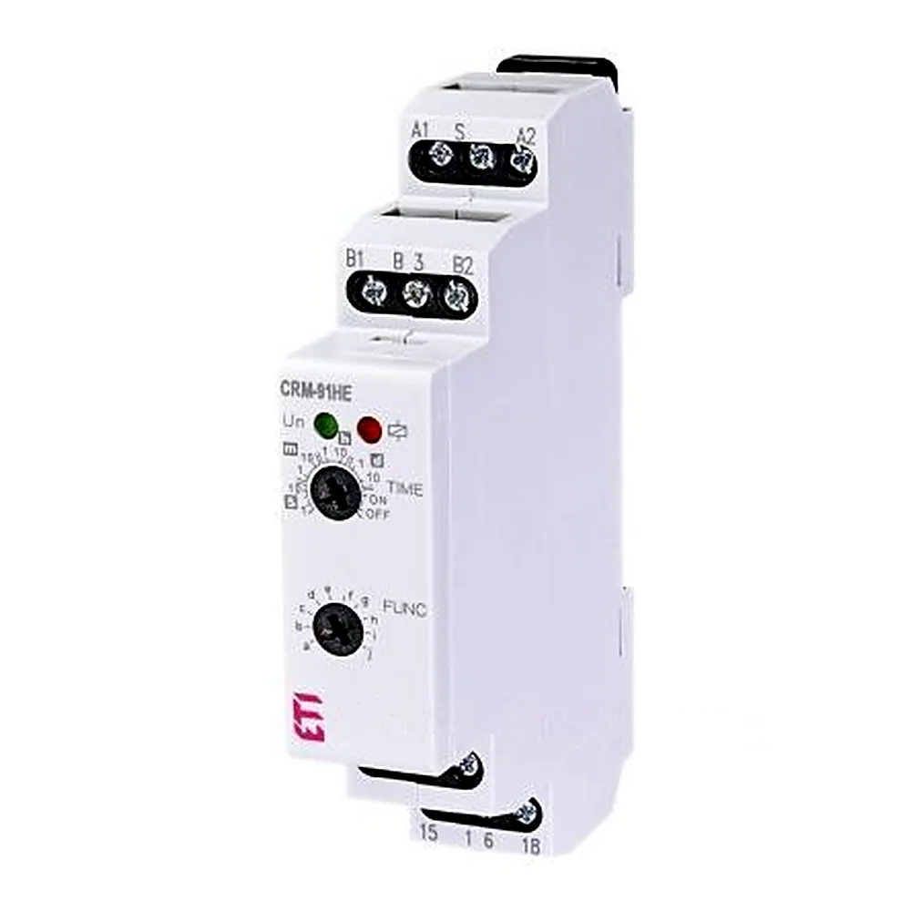 Багатофункціональне реле часу CRM-91HE UNI 12-240 В AC/DC (1х16 А AC1) ETI 2470085