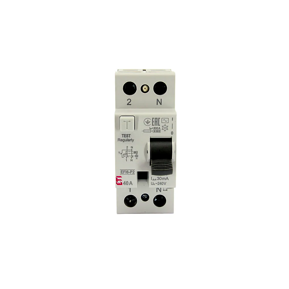 ПЗВ ETI EFI6-P2 2Р 40А 30мА тип AC 6кА 2061252