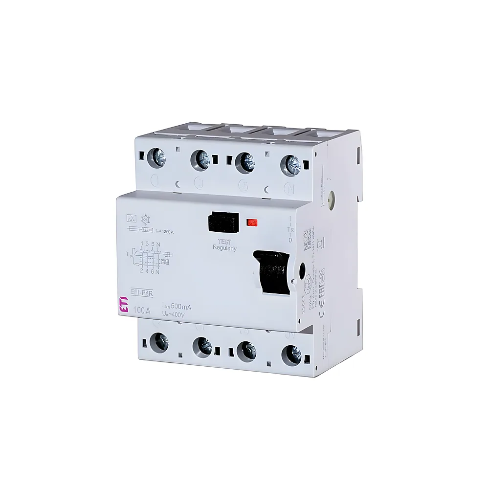 Пристрій захисного відключення EFI-4 100/0,3 4P 100 А 300 мА AC 10 кА ETI 2062155