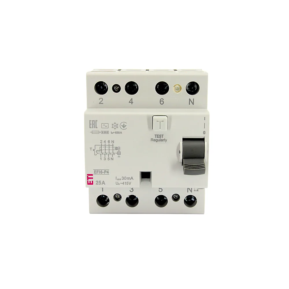 ПЗВ ETI EFI6-P4 4P 25A 30mA AC 2061651