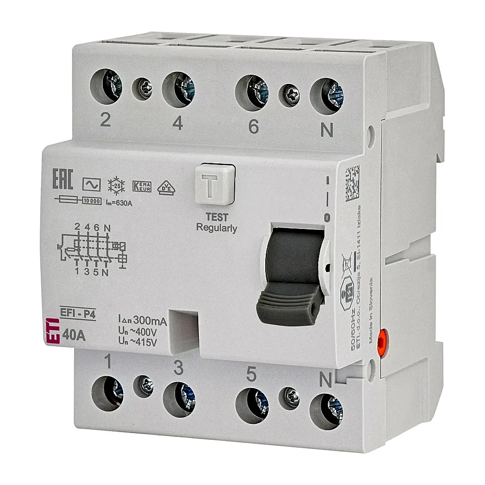 ПЗВ ETI EFI-P4 4P 40A 300mA AC 2061632