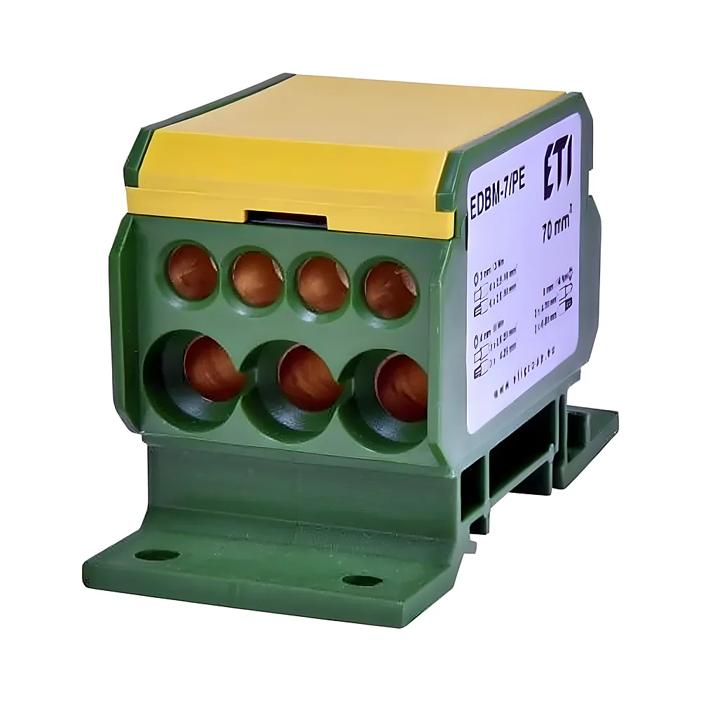 Блок розподільчий EDBM-7/PE 192 А 1500 В 1х4-70 3х2,5-25 4х2,5-16 ETI 1102424
