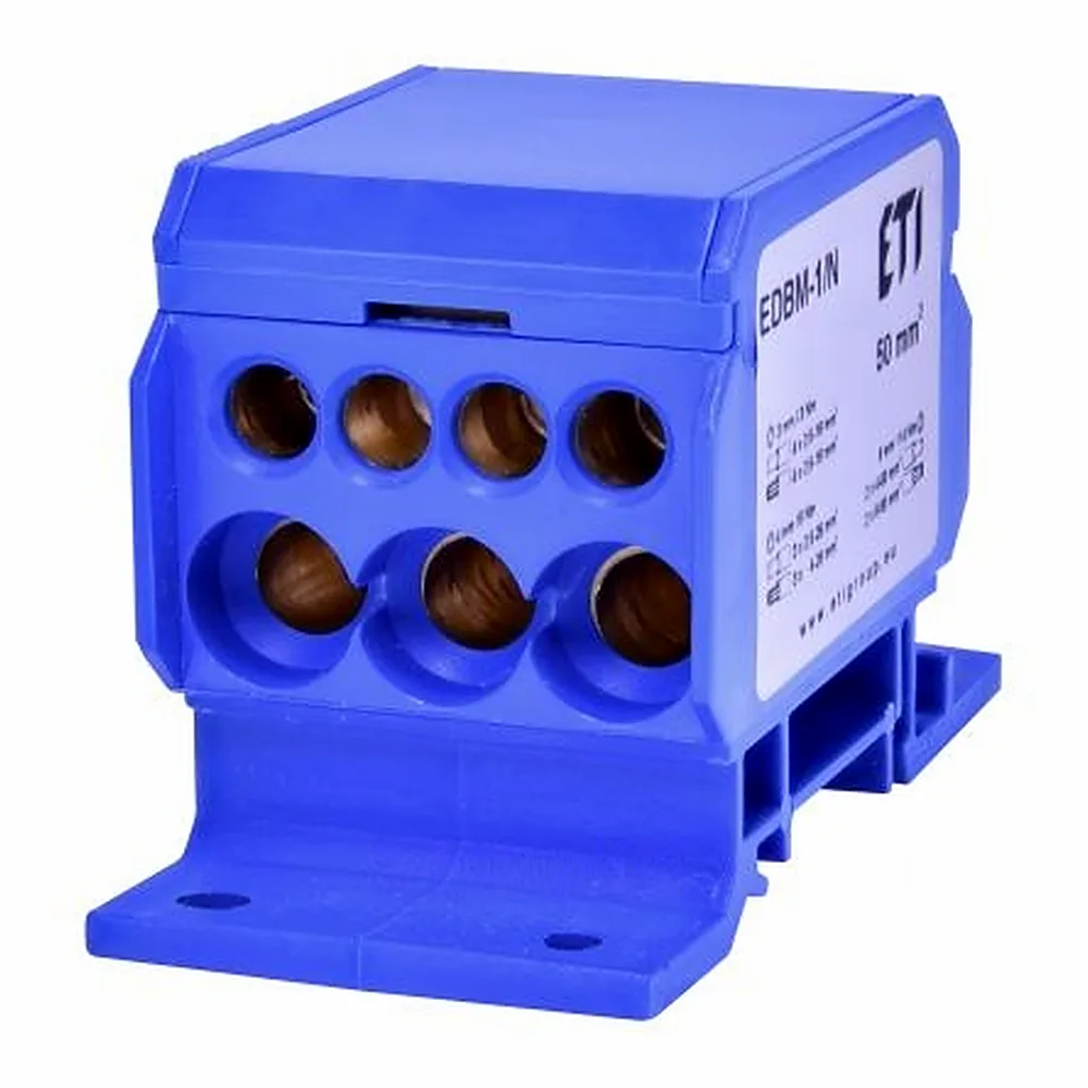 Блок розподільчий ETI EDBM-1/N 160A 1x4-50 3x2,5-25 4x2,5-16 1102410