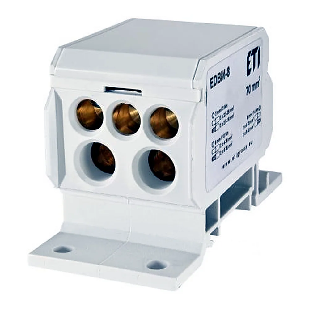 Блок розподільчий ETI EDBM-8 192A 1500V 1x4-70 2x4-35 3x2,5-25 1102425