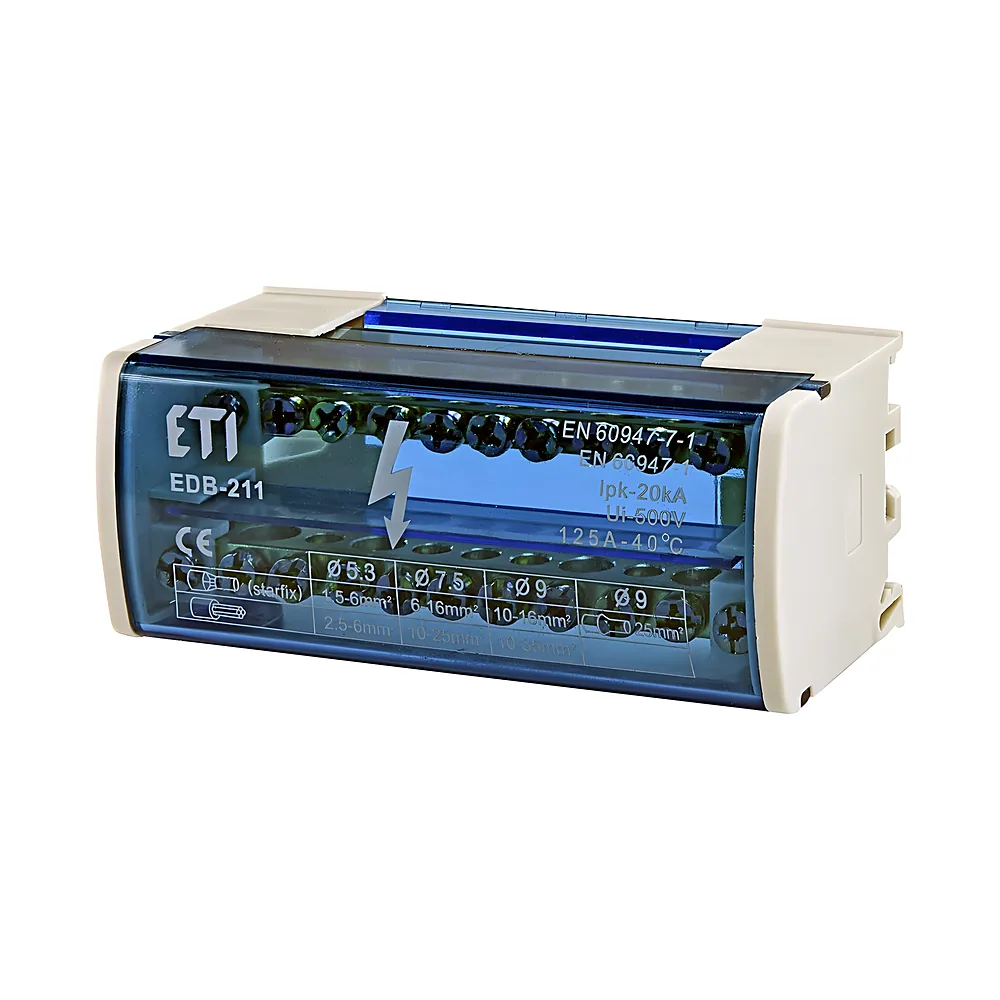 Блок розподільчий EDB-211 125 А 2P 11 виходів ETI 1102301