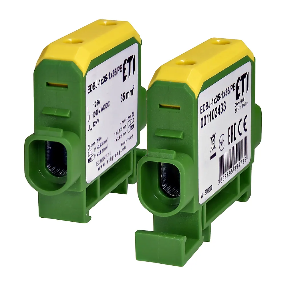 Ввідна силова клема ETI EDBJ-1x35-1x35PE 125А 1000В 1102433