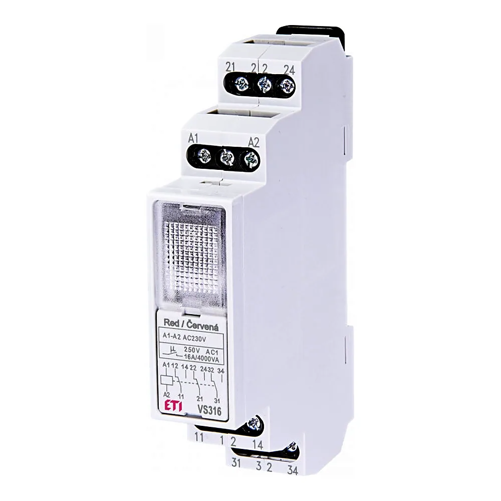 Реле проміжне ETI VS316K 230В AC 3x16A AC1 2471202