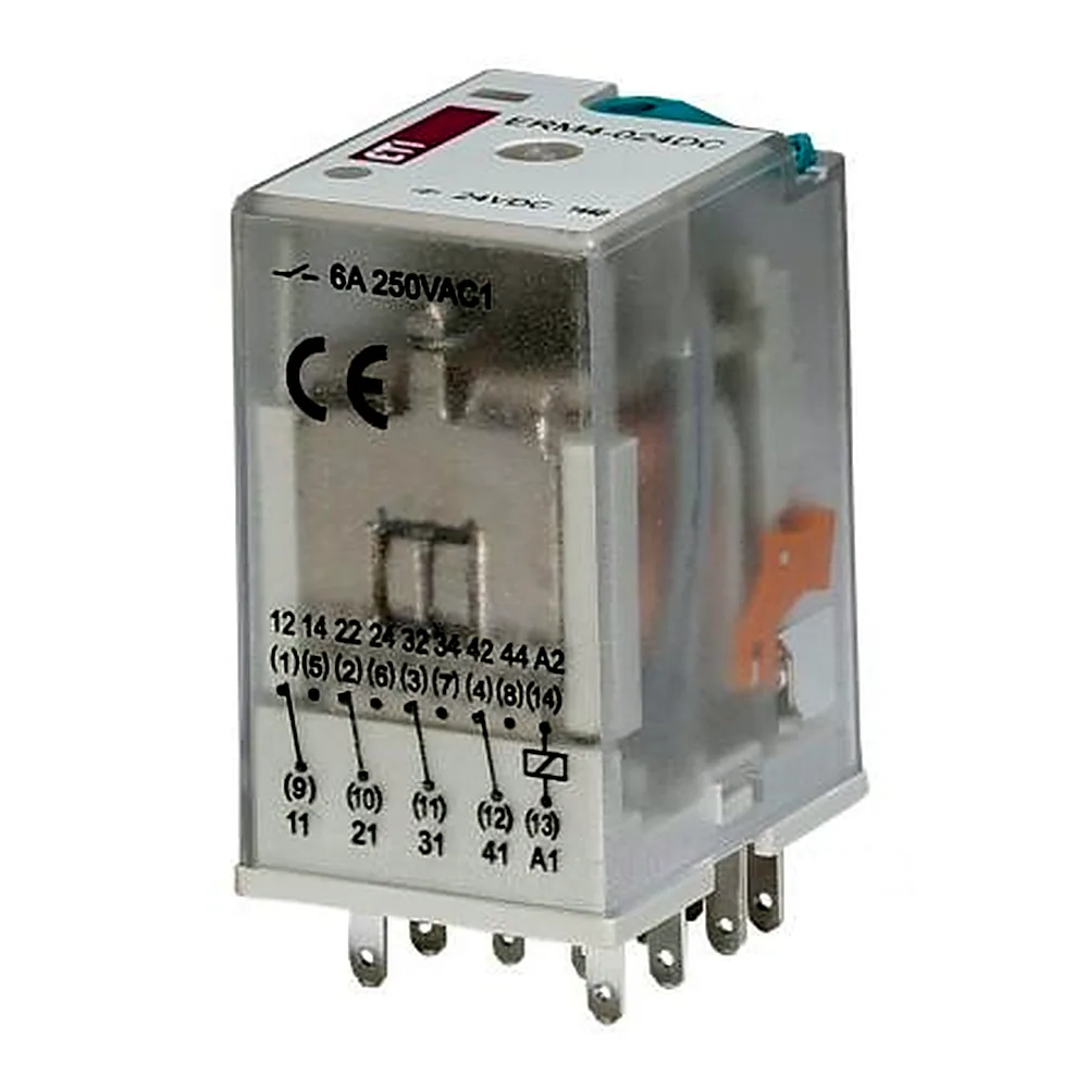 Реле електромеханічне ETI ERM4-024DC 4p 2473006