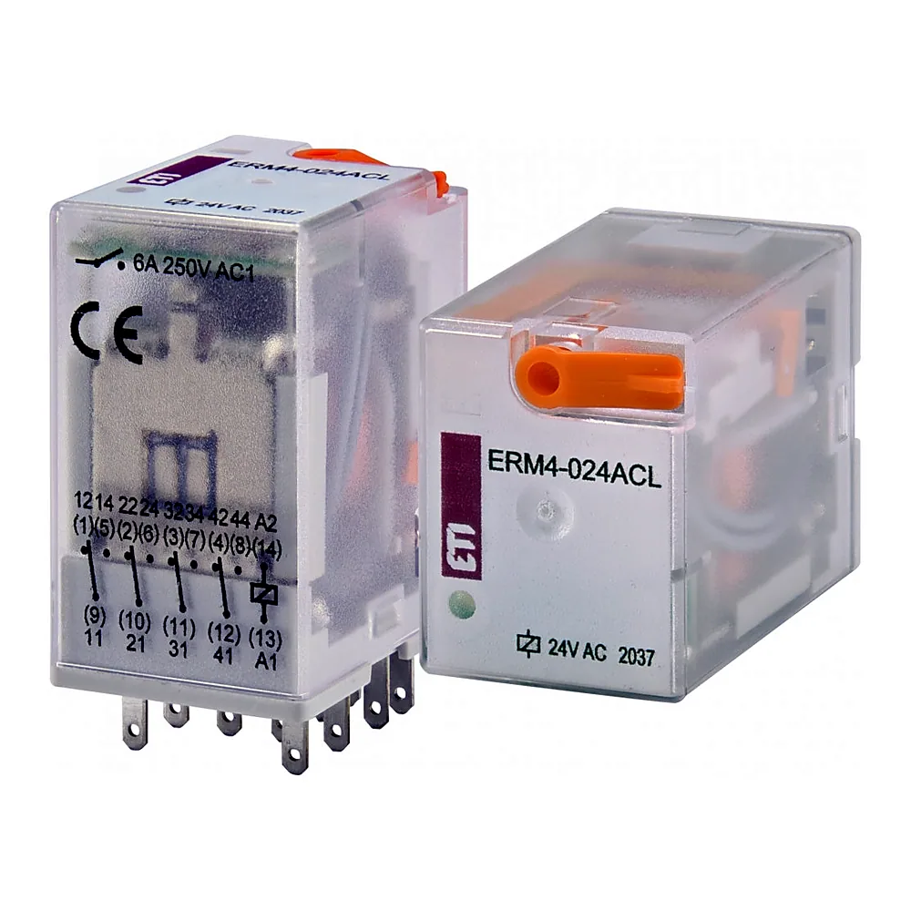 Реле електромеханічне ETI ERM4-024ACL 4p 2473009