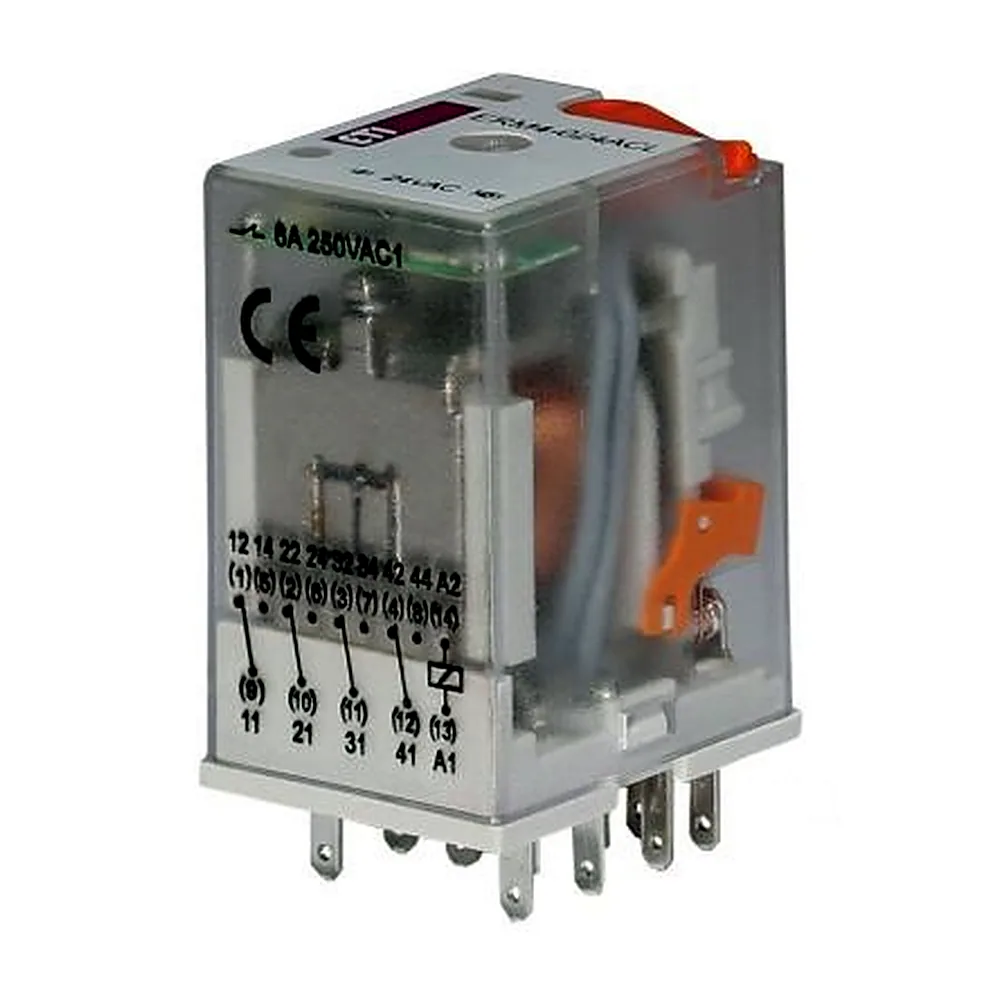 Реле електромеханічне ETI ERM4-024ACL 4p 2473009