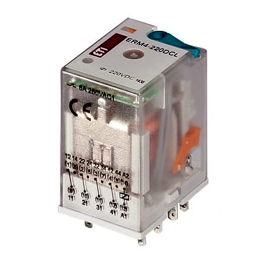 Реле електромеханічне ETI ERM4-220 DCL 4p 2473023