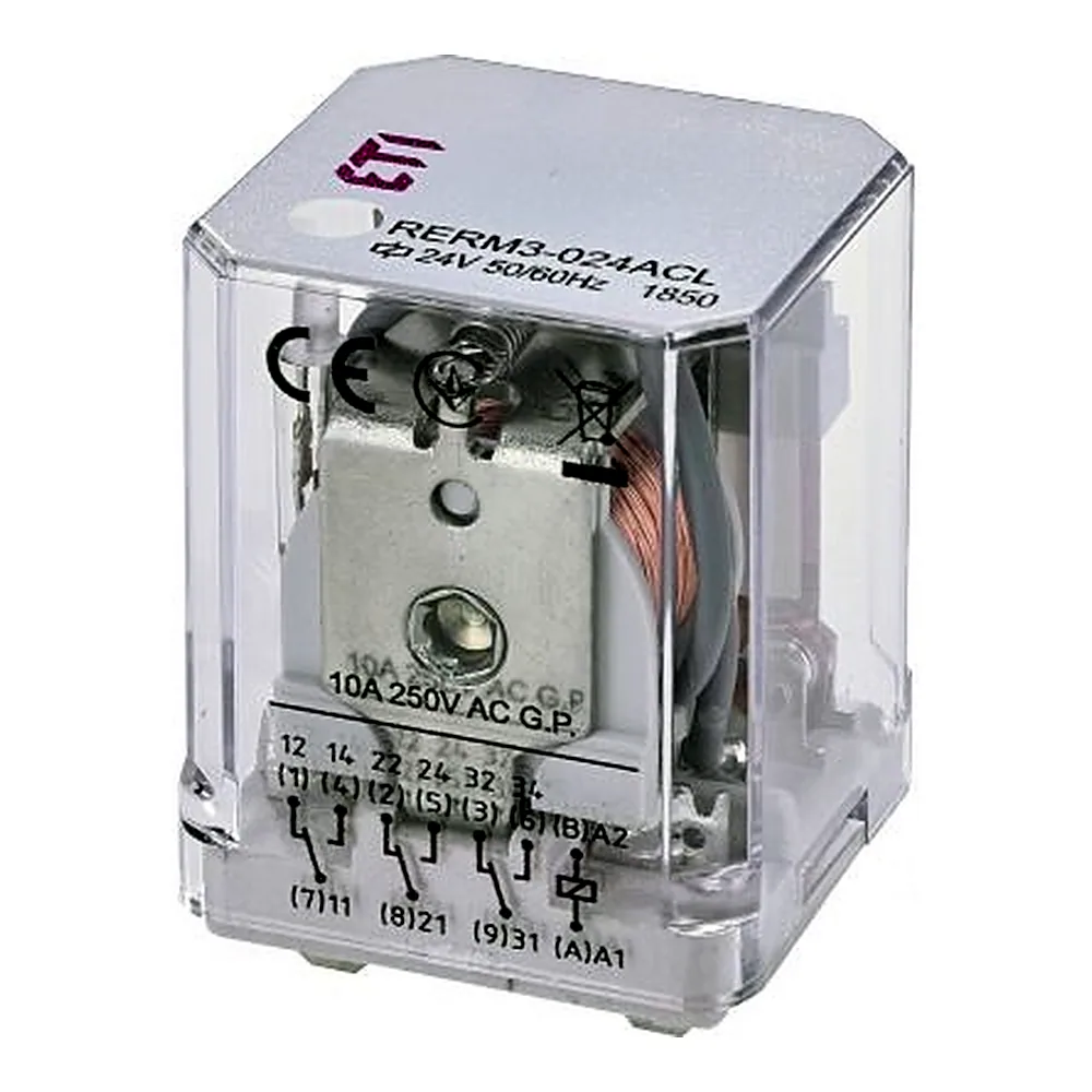 Реле ETI RERM3-24ACL 3P 16A 250V AC LED 2473063