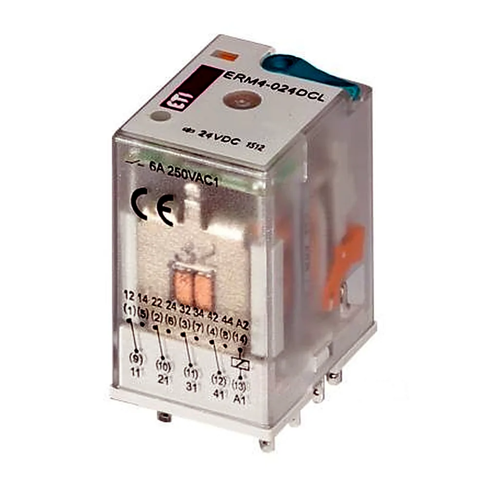 Реле електромеханічне ETI ERM4-024DCL 4p 2473007