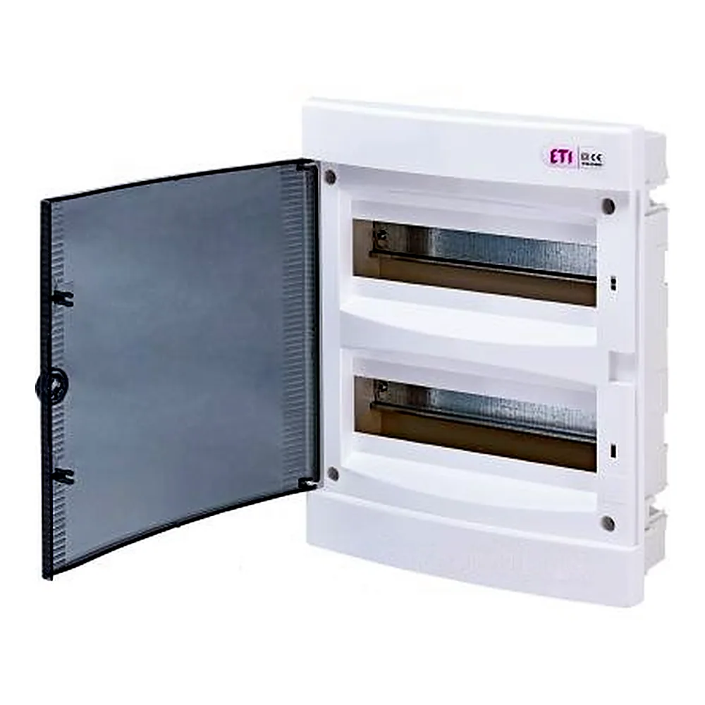 Щит ETI ECM 24PT 24 мод прозорі дверцята 1101012