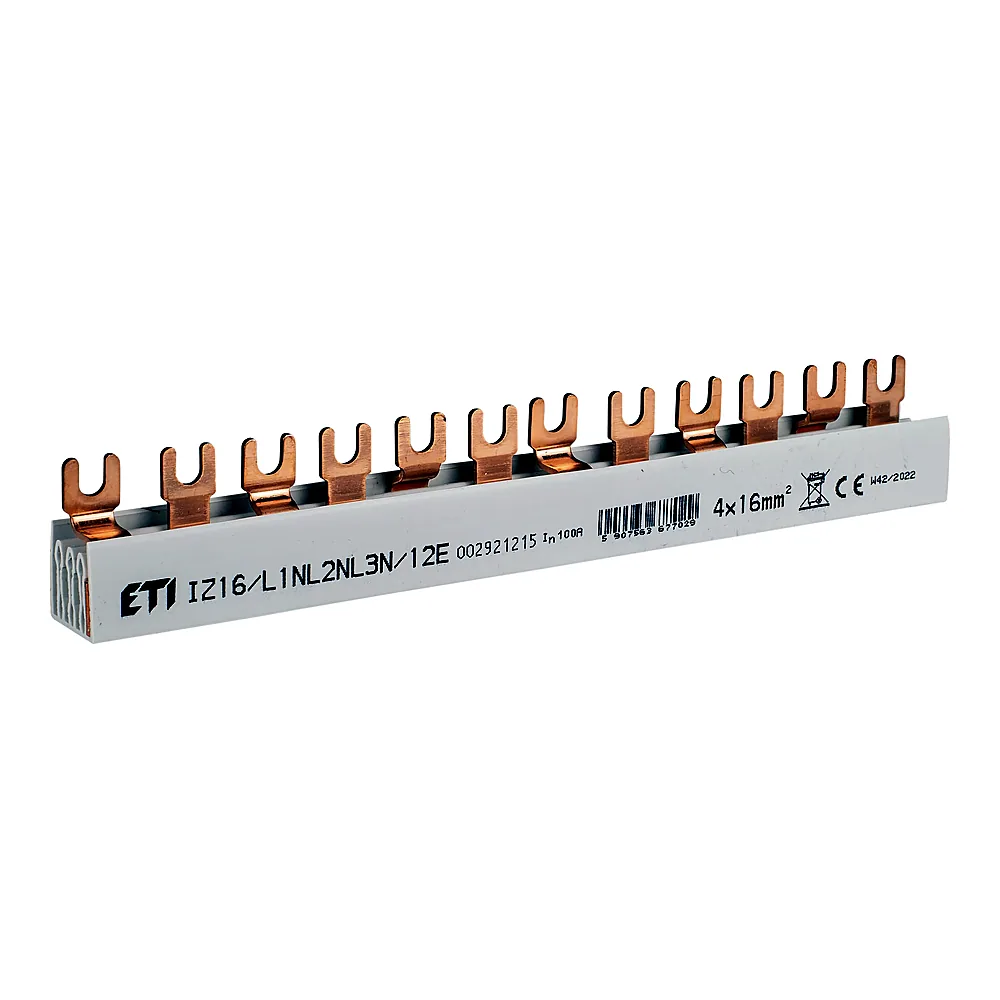 Шина живлення ETI IZ 16/L1NL2NL3N/12 3P+N 16мм2 0.22м 12mod 2921215
