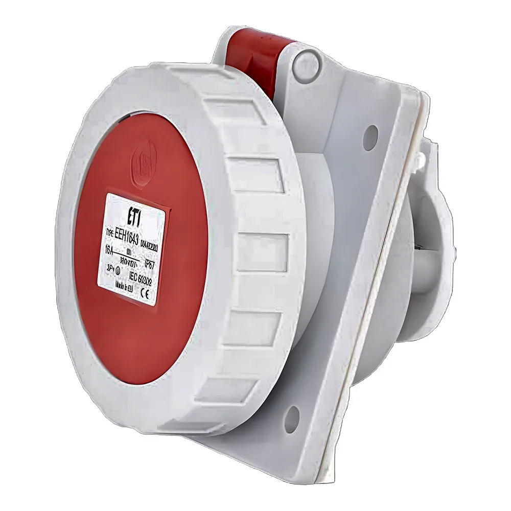 Розетка вбудована EEH-1643 IP67 16 А 400 В 3P+PE червона ETI 4482083