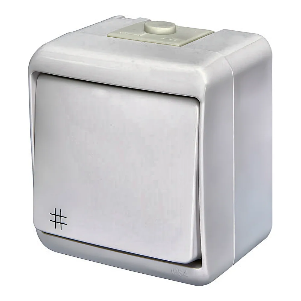 Вимикач VHE-6 хрестовидний IP54 білий ETI 4668005