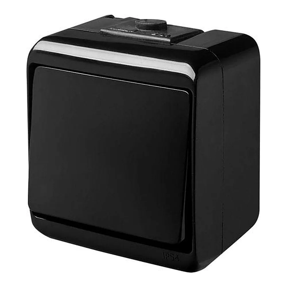 Вимикач ETI Hermetics VHE-1-BL 1-кл. IP54 чорний 4668080
