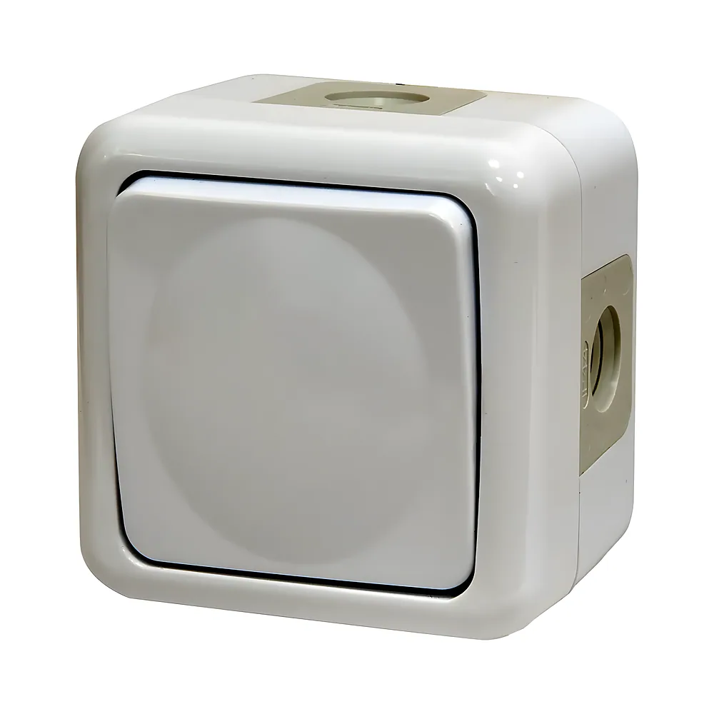 Вимикач Hermetics PVE-1 1-клавішний IP44 10 А 250 В полікарбонат білий ETI 4481016