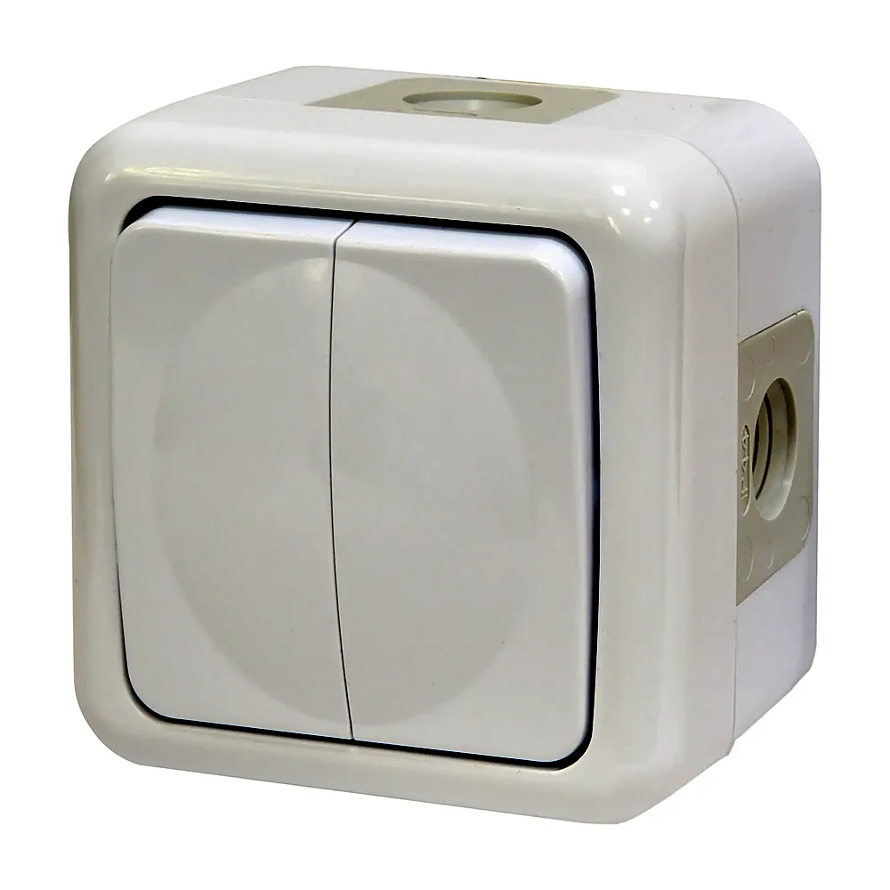 Вимикач ETI Hermetics PVE-2 2-кл. IP44 10A 250V полікарбонат 4481017