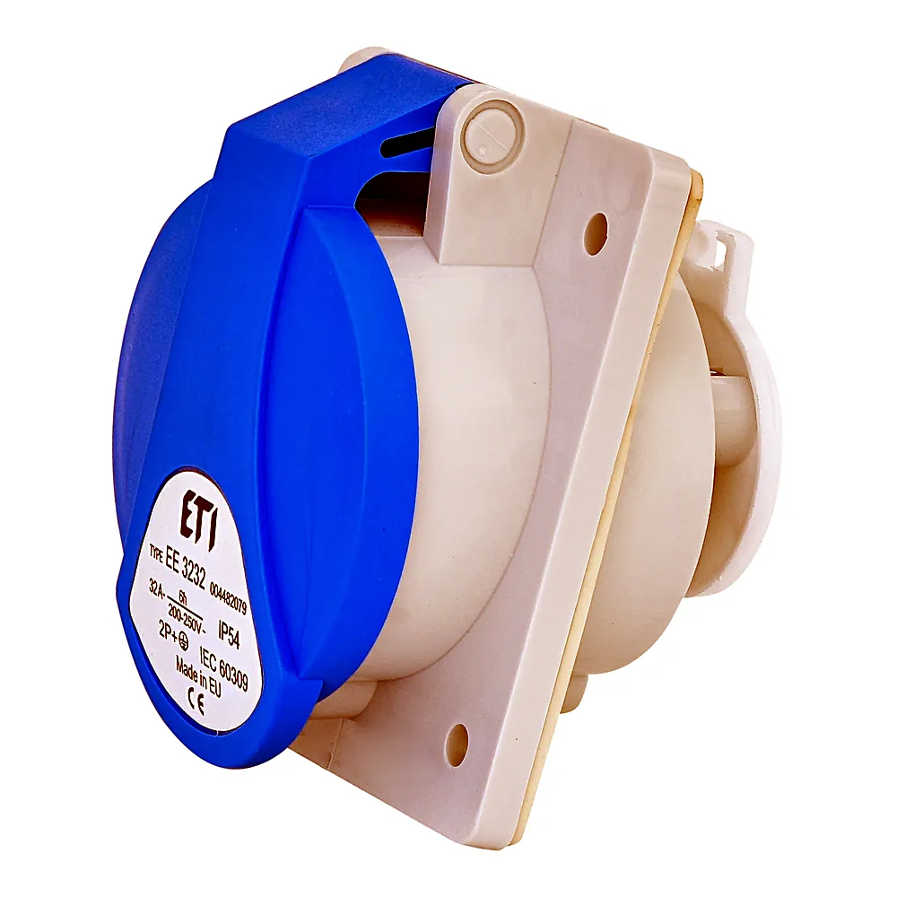 Розетка ETI EE-3232 вбудована IP54 32А 230В 2P+PE 4482079