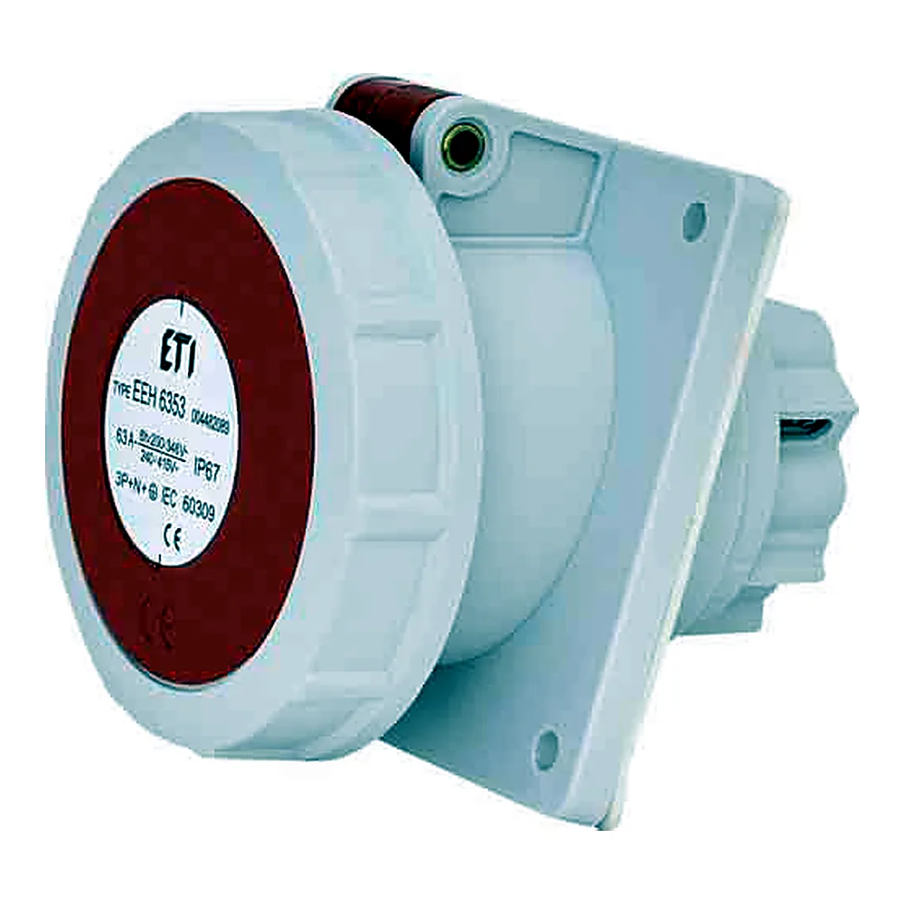 Розетка ETI EEH-6353 вбудована IP67 63А 400В 3P+N+PE 4482089