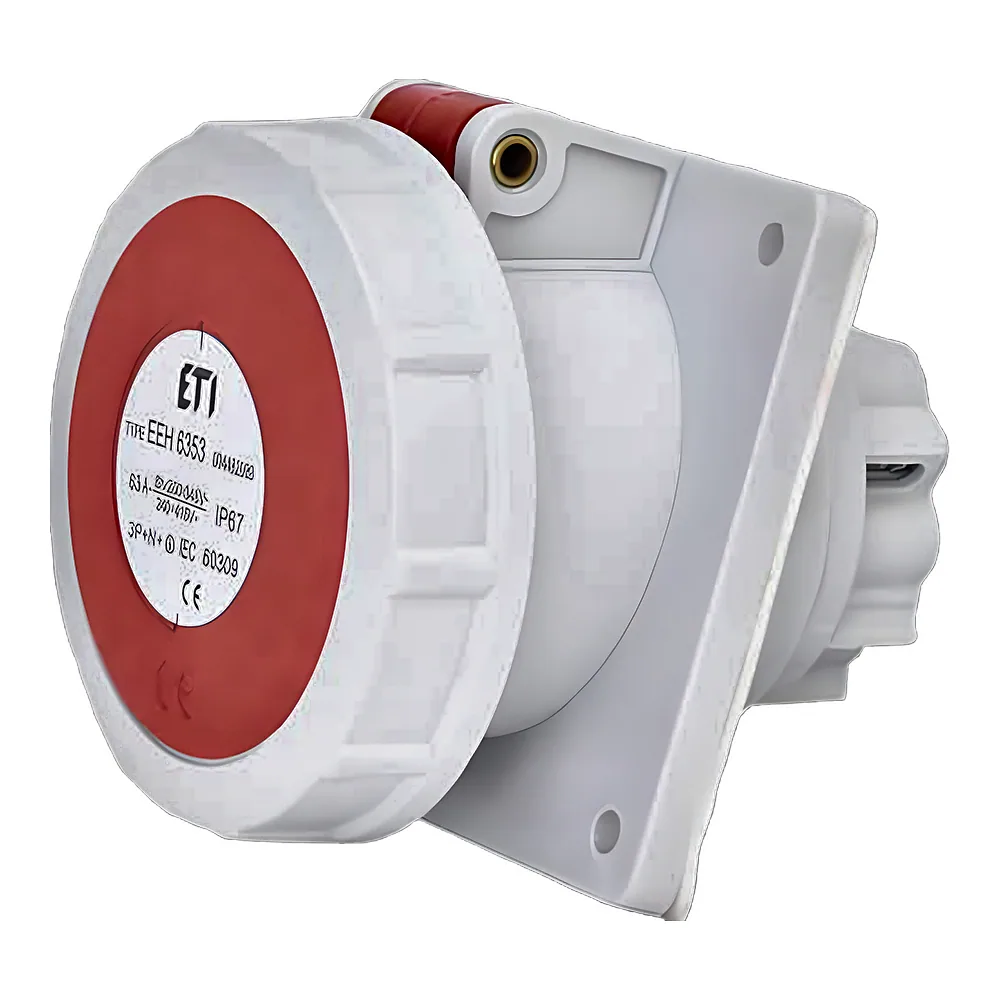 Розетка вбудована EEH-6353 3P+N+PE 63 А 400 В IP67 ETI 4482089