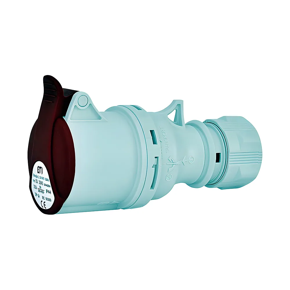 Розетка кабельна ES-3243 3P+PE 32 А 400 В IP44 ETI 4482004