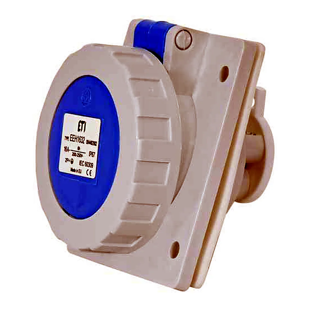 Розетка ETI вбудована EEH-1632 2P+PE 230В 16А IP67 4482082