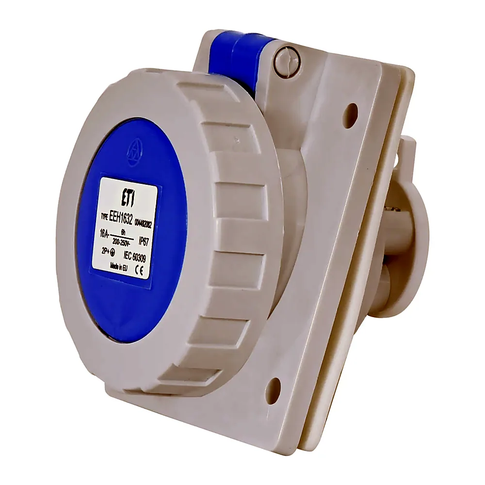 Розетка ETI вбудована EEH-1632 2P+PE 230В 16А IP67 4482082