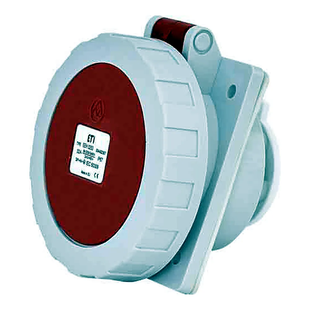 Розетка ETI вбудована EEH-3253 3P+N+PE 400В 32А IP67 4482087