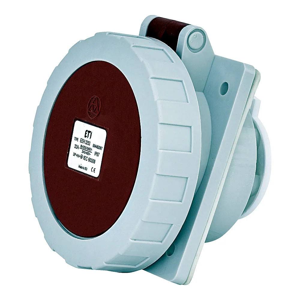 Розетка ETI вбудована EEH-3253 3P+N+PE 400В 32А IP67 4482087