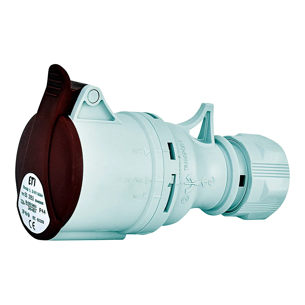 Розетка ETI кабельна ES-3253 3P+N+PE 400В 32А IP44 4482005
