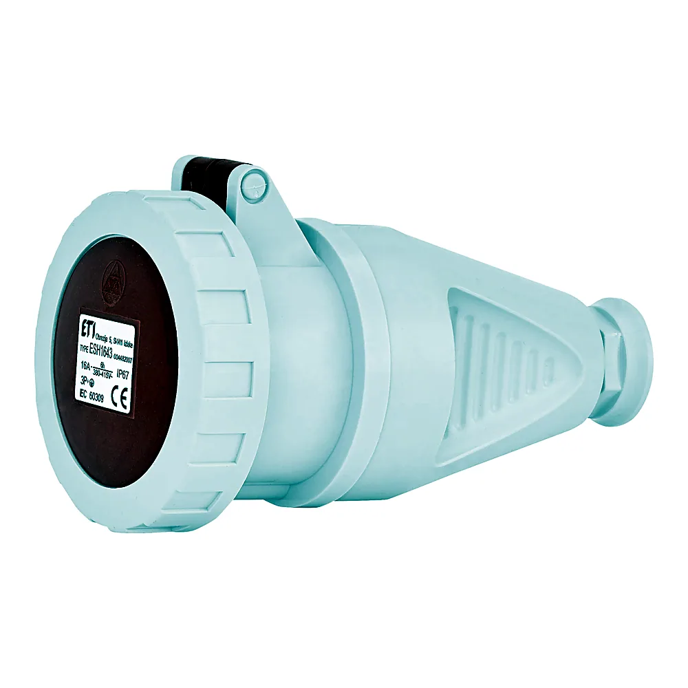Розетка ETI кабельна ESH-1643 3P+PE 400В 16А IP67 4482007