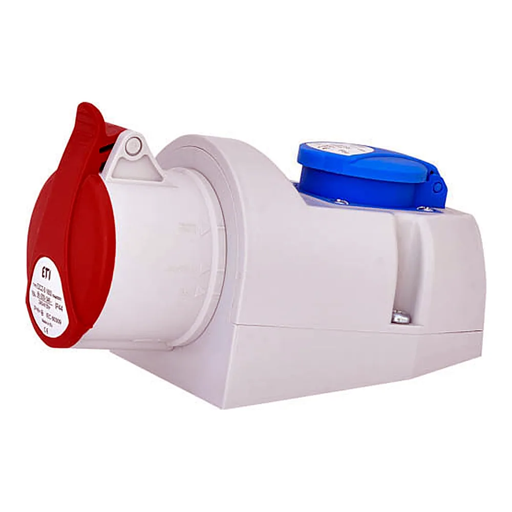 Розетка ETI комбінована EZCZ-S-1653 3P+N+PE 400В/230В IP44 4482051