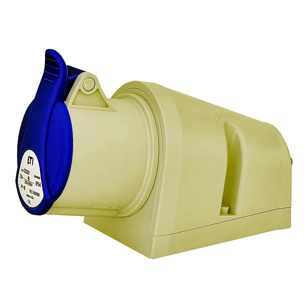 Розетка силова ETI EZ-3232 IP44 32A 230V 2P+PE 4482037