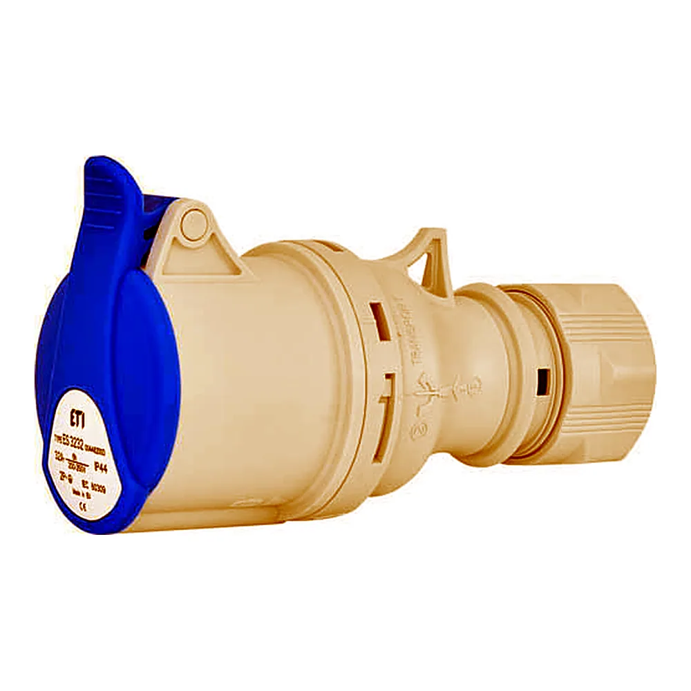 Розетка ETI кабельна ES-3232 2P+PE 230В 32А IP44 4482003