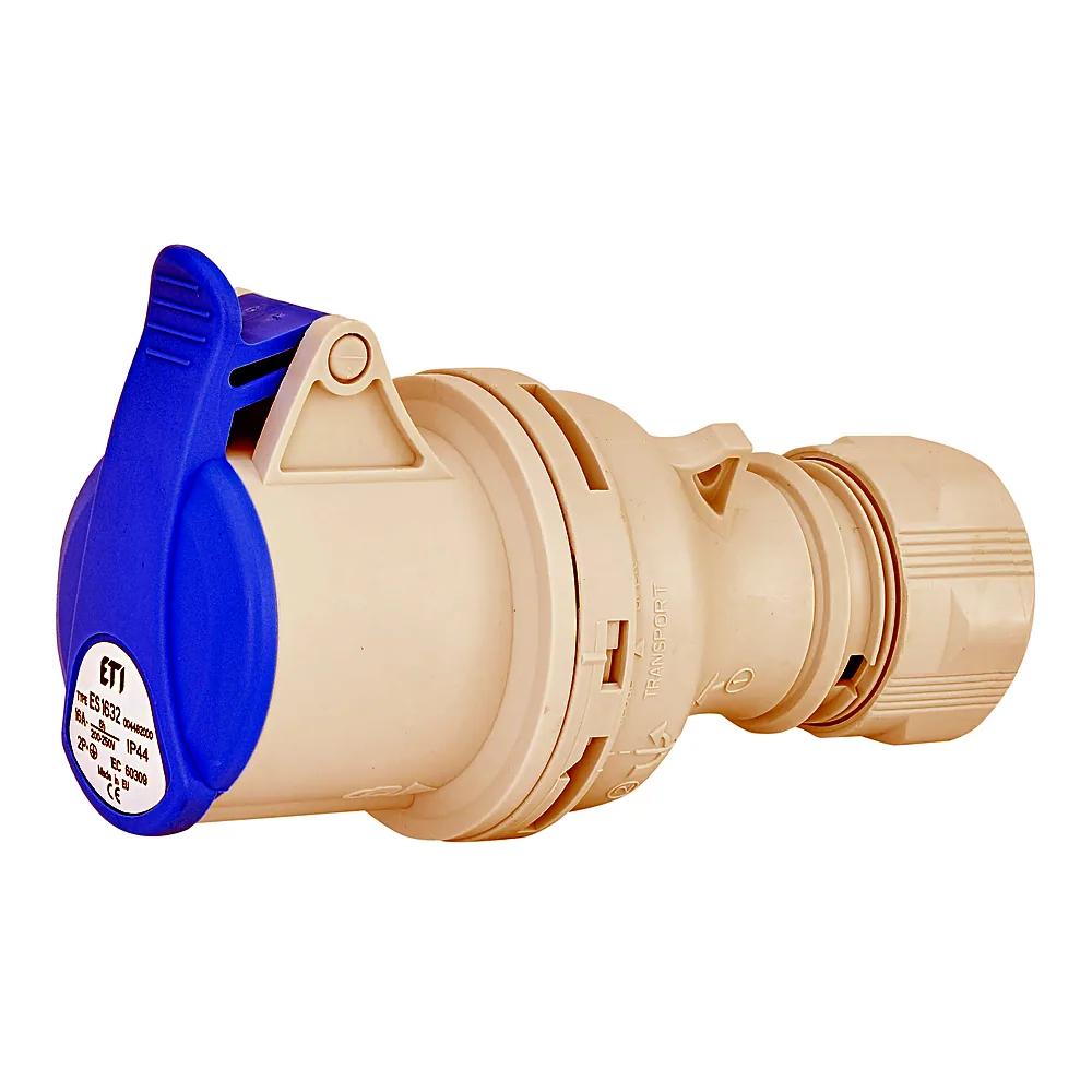 Розетка ETI ES-1632 кабельна IP44 16А 230В 2P+PE 4482000