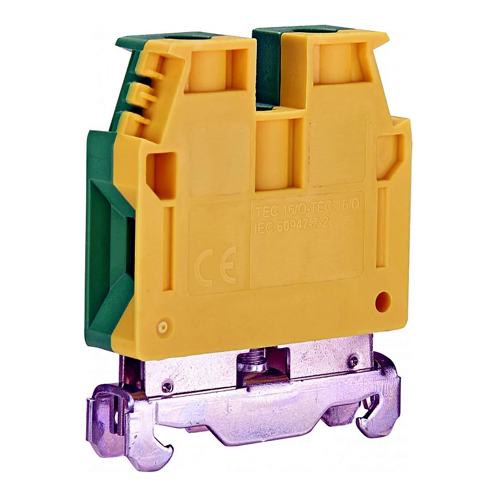 Клема гвинтова заземлююча ETI ESC-TEC.16/O 16 мм2 жовто-зелена 3903072