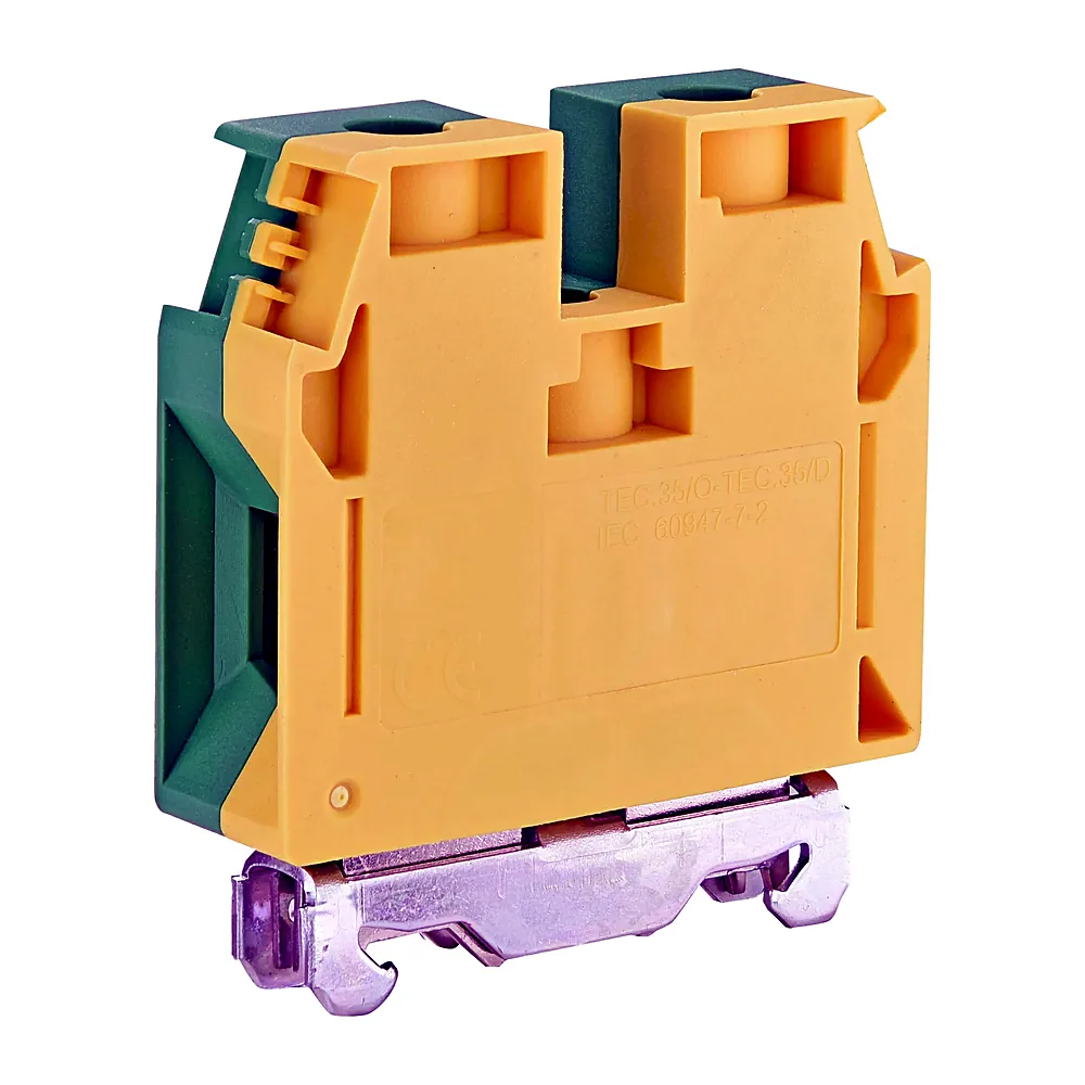 Клема гвинтова заземлююча ETI ESC-TEC.35/O 35 мм2 жовто-зелена 3903073