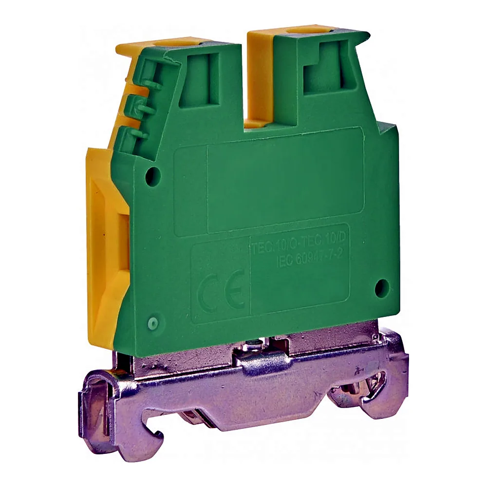 Клема гвинтова заземлююча ETI ESC-TEC.10/O 10 мм2 жовто-зелена 3903071