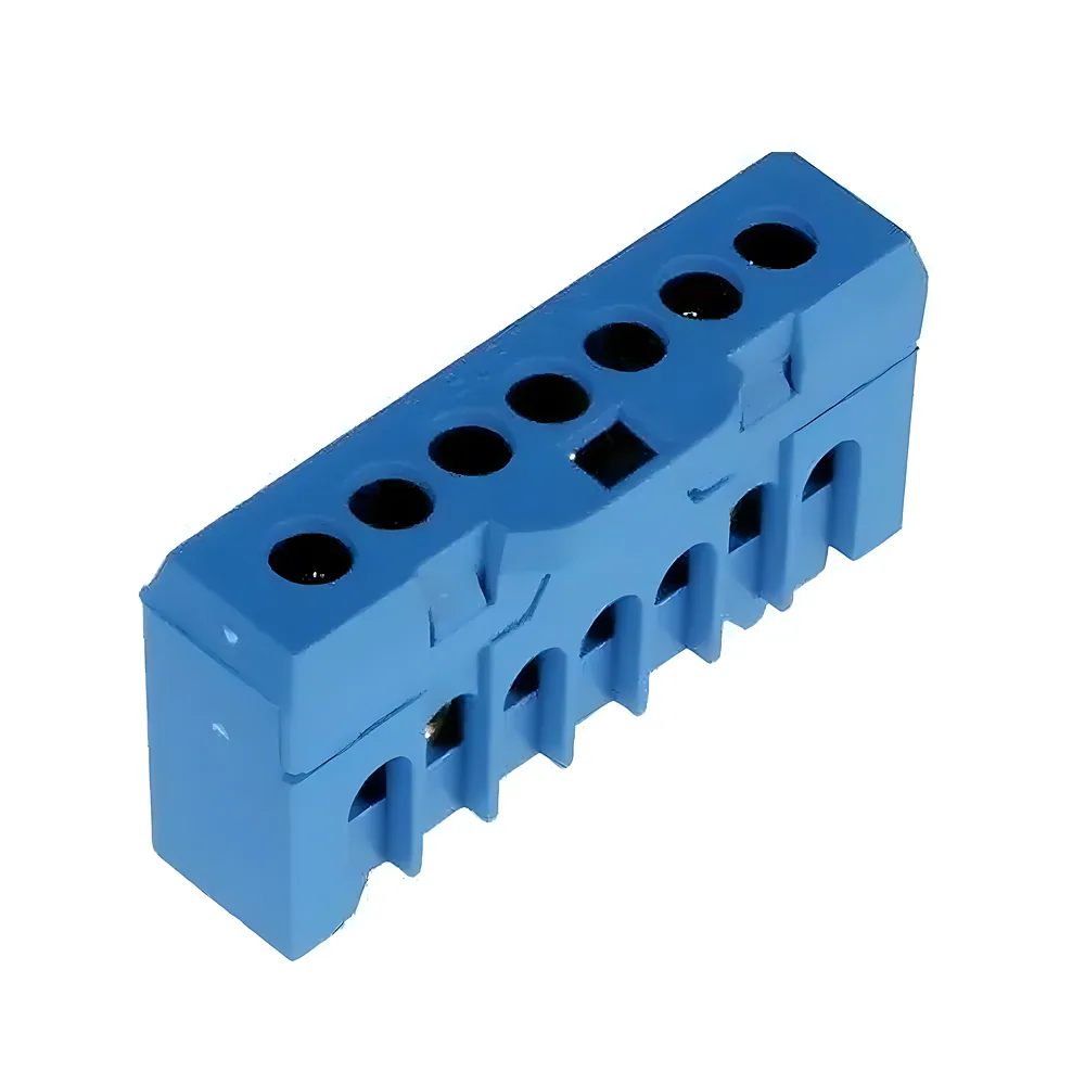 Блок клемний ESC-QBLOK7001 10/16 мм² 7 підключень синій ETI 3903204