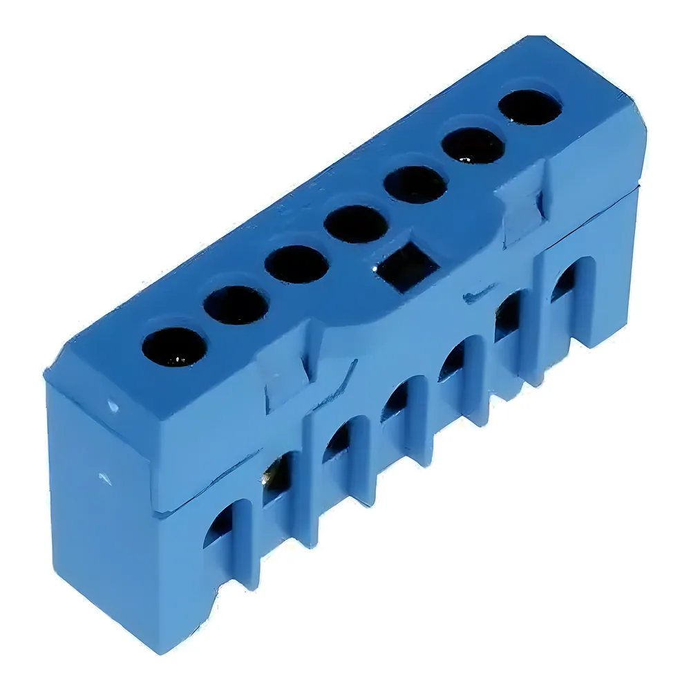 Клемний блок ESC-QBLOK7001 10/16 мм² 7 підключень синій ETI 3903204