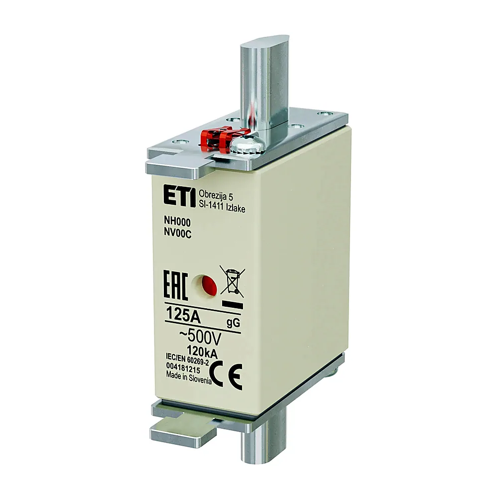 Запобіжник ETI NH-000 125A 500V gG 4181215