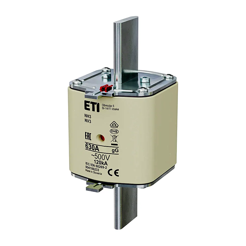 Запобіжник ETI NH-3 gG 630A 500V KOMBI 4186233