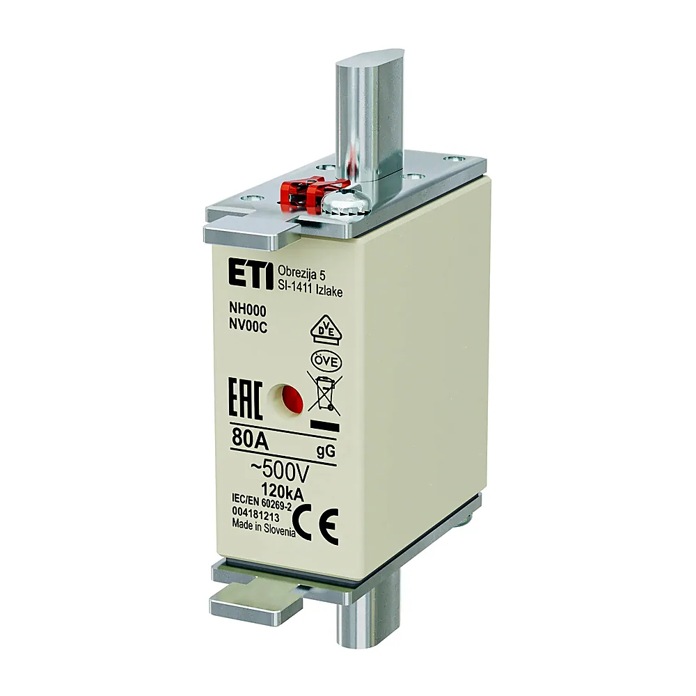 Запобіжник ETI NH-000 gG 80A 500V KOMBI 4181213