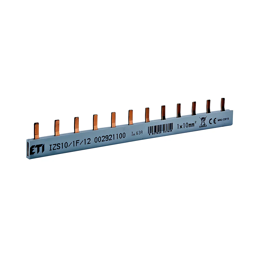 Гребінчаста шина живлення IZS 10/1F/12 1P 0,21 м штирькова ETI 2921100