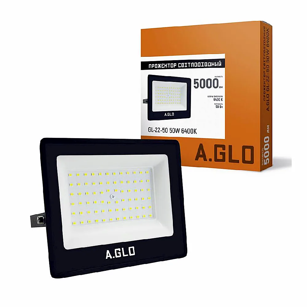 Прожектор світлодіодний Евросвет A.GLO GL-22-50 50W 6400K 000058905