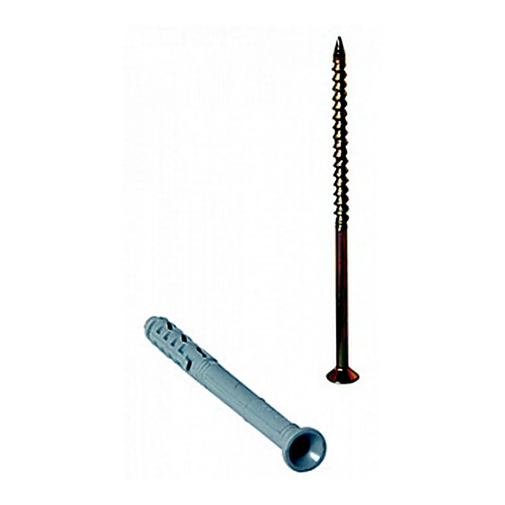 Дюбель E.NEXT з ударним шурупом М6х40 поліпропілен буртик m0080017
