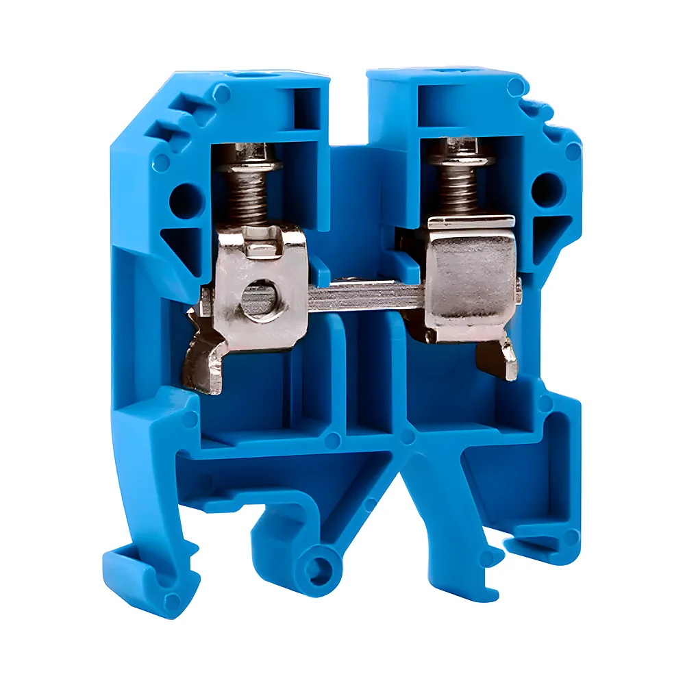 Клемна колодка e.tc.din.pro.10.blue на DIN-рейку синя без кришки набірна E.NEXT p049020